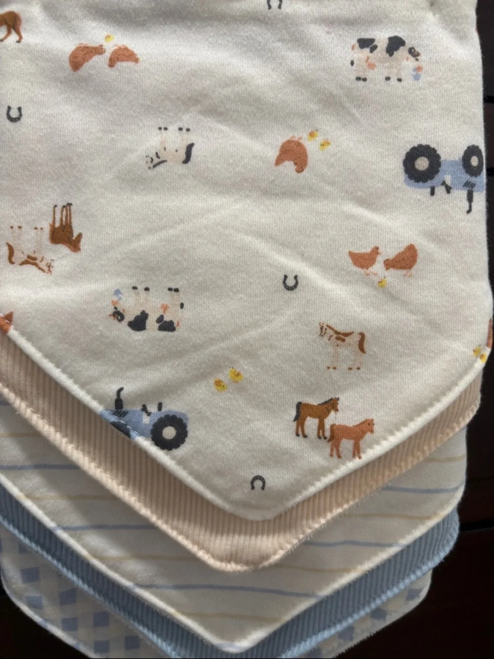 ✨🍼🤠 NWT Chick Pea 5-Pack Bandana Bib Set (0–12 Months) 🤠🍼✨